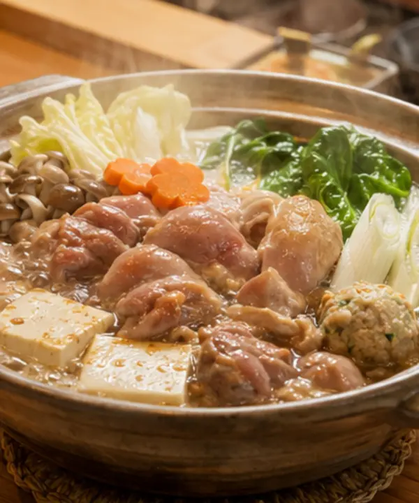 湯気の立つChanko鍋のイメージ