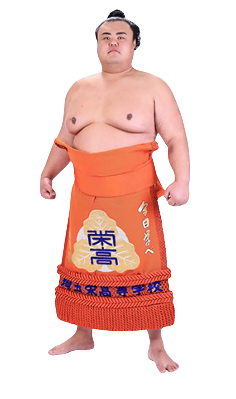 化粧まわし姿のHidenoumi