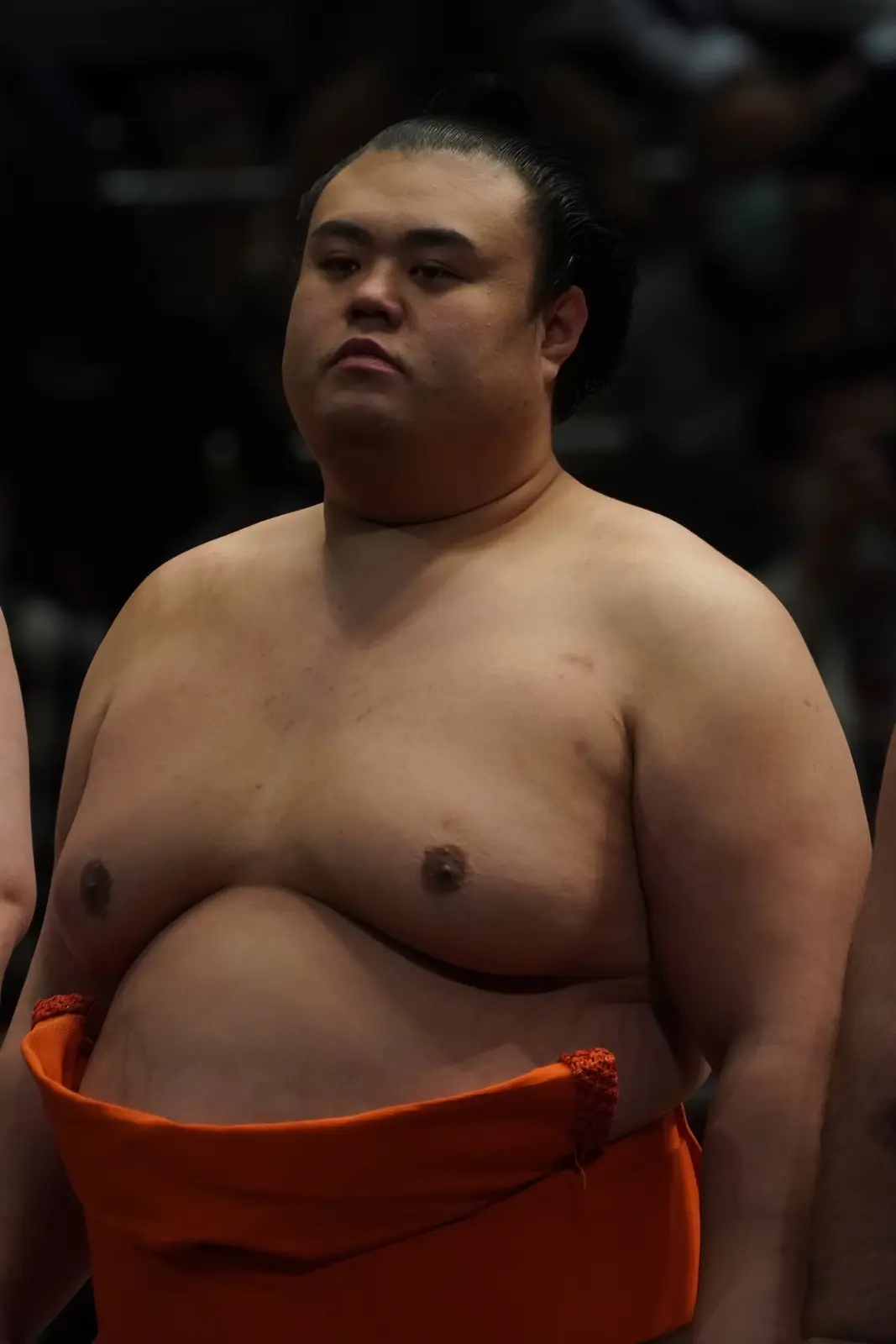 土俵上で勝負に集中する英乃海